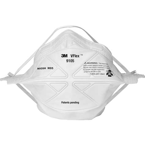 N95 3m® Vflex® Particulate Respirator 9105 Prairie Bearing And Bolt