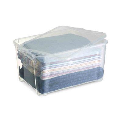 Le choix du rangement optimal. Bac de rangement en plastique Actua 47L transparent ...
