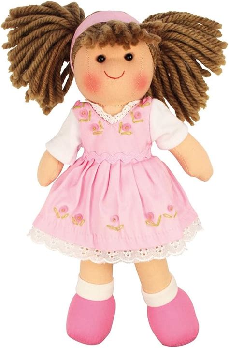 Bigjigs Toys Rose Doll Small Ragdoll Cuddly Toy Uk Outlet