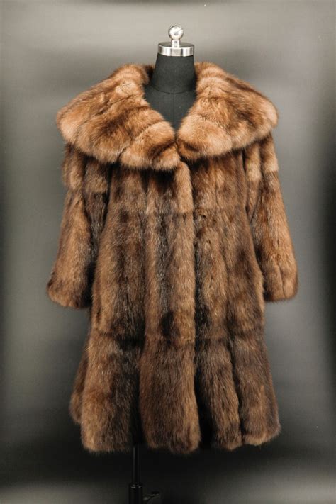 Arlenesain Custom Real Sable Fur Long Women Coat With Big Collar In
