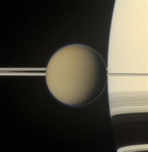 Titan Saturns Largest Moon As Well As The Only Moon In The Solar