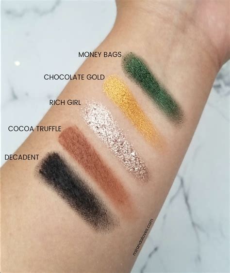 Too Faced Gold Chocolate Bar Swatches Chocolate And Coke