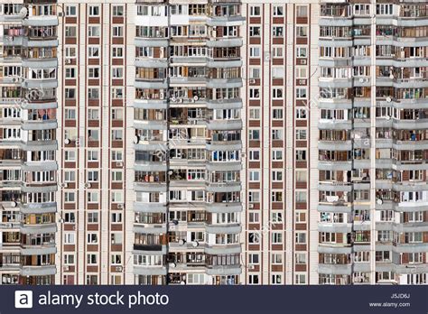 View Of A Facade Of An Apartment Building In The Moscow City Russia