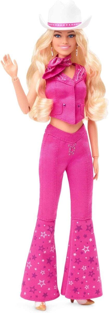 Barbie The Movie Margot Robbie Doll In Pink Western Outfit Ugel Ep Gob