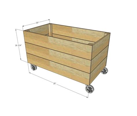 Simple Crate Toy Box Ana White