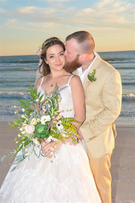 Groom Kisses Bride On Siesta Key Beach Siesta Key Beach Wedding Florida Beach Wedding Beach