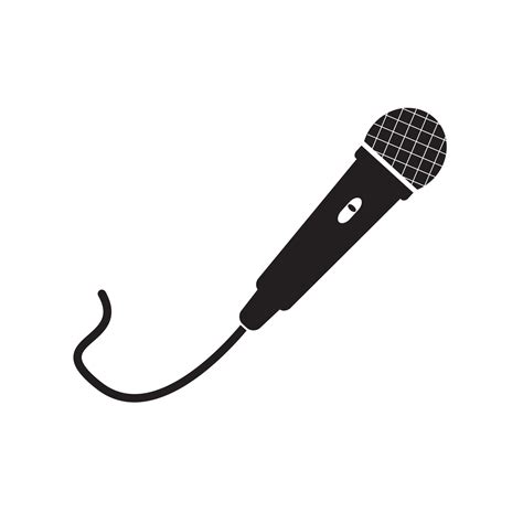 vector illustration of microphone icon karaoke mic sound 8018043 vector art at vecteezy