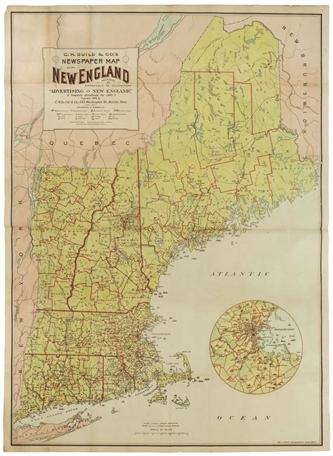 Road Map Of New England Map England Counties And Towns