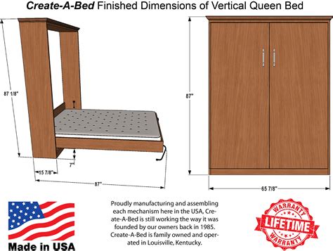 Queen Size Deluxe Murphy Bed Kit Vertical Buy Online In Uae