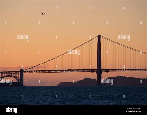 Golden Gate Bridge Silhouette High Resolution Stock Photography And