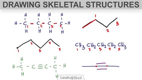 How To Draw Skeletal Structure Or Bond Line Notation For Organic