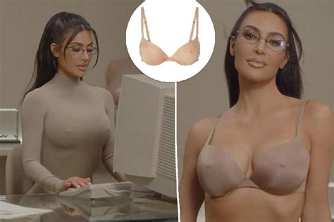 Kim Kardashian Promotes Fake Nipples On New Skims Bra