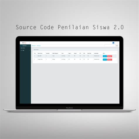 Source Code Penilaian Siswa Berbasis Web Php Framewor