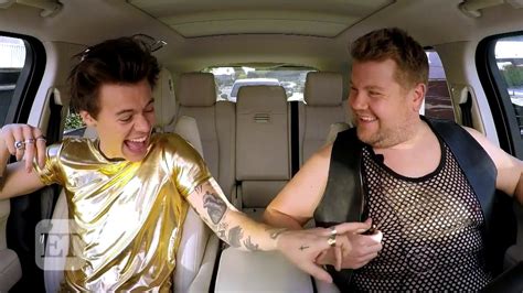 carpool karaoke harry styles hilariously acts out famous rom com scenes admits he cries on