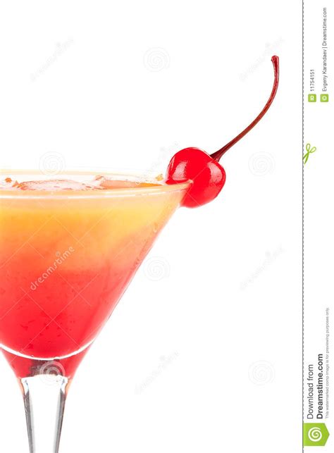 tequila sunrise alcohol cocktail with maraschino stock image image of freshness frozen 11754151