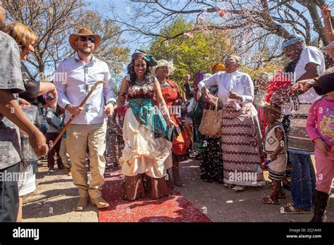 Interracial Wedding In Soweto Township Johannesburg South Africa Stock Photo Alamy