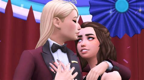 Crush On Best Friend 5 Lesbian Prom Queens Sims 4 Story Youtube