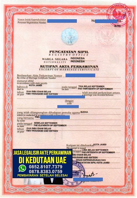 Legalisir Akta Perkawinan Di Kedutaan Uae 085281077379
