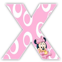 Oh my Alfabetos!: Alfabeto de Minnie Bebe con fondo rosa. | Minnie bebé, Minnie, Minnie bebe ...