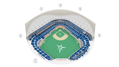 Mapa De Asientos De Tropicana Field Los Rays De Tampa Bay