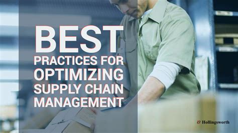 10 Best Practices For Optimizing Your Supply Chain Hollingsworth