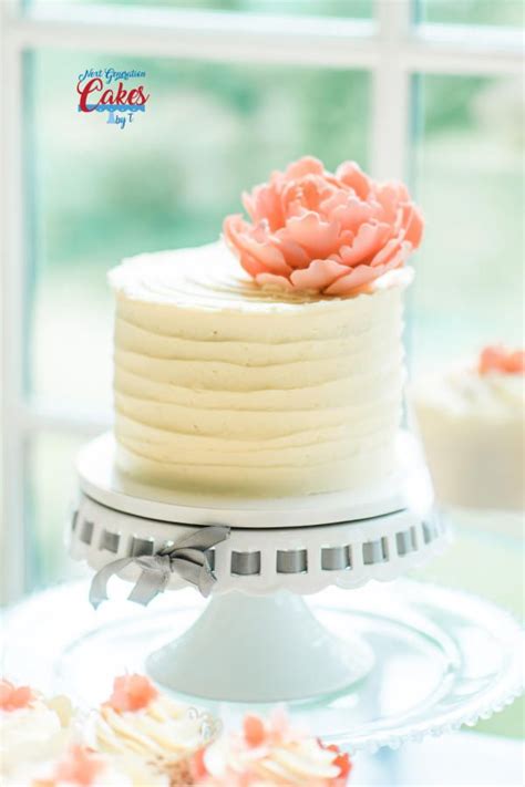 Ivory And Peach Wedding Cake By Teresa Davidson
