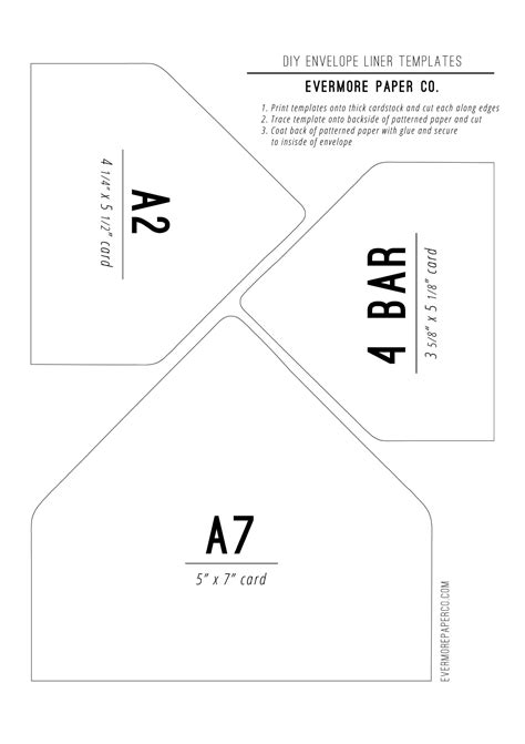 Printable A6 Envelope Envelope Template Digital Download Printable