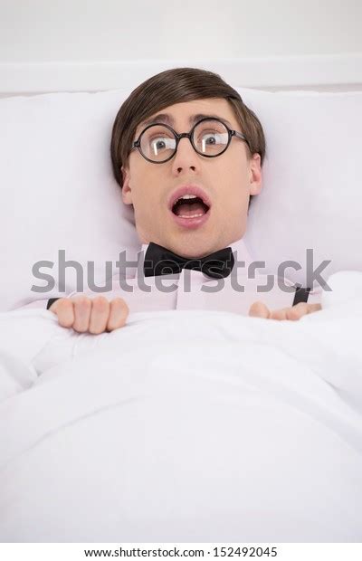 Terrified Nerd Scared Nerd Lying On Stock Photo 152492045 Shutterstock