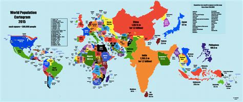 World Map If Countries Were Scaled Based On Their