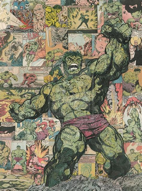 Incredible Hulk Comic Collage By Flukiechic On Deviantart Hulk Comic