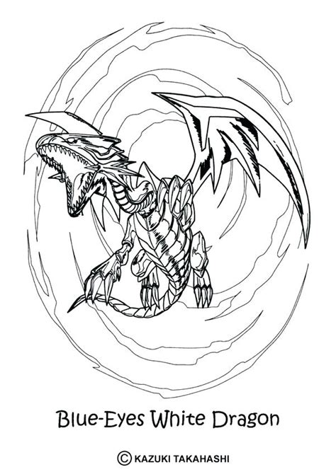 Blue Eyes White Dragon Coloring Pages At Free Printable Colorings Pages To