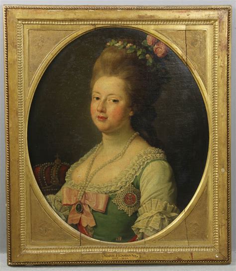 Lot Detail Portrait Of Empress Maria Feodorovna