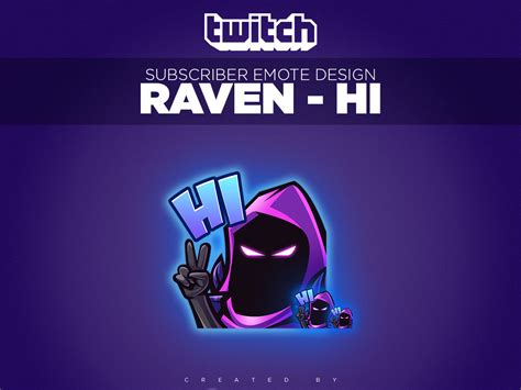 Twitch Sub Emote Raven Fortnite Hi Andyhanne By Andy Hanne On Dribbble