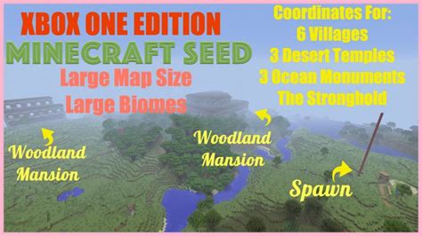 Minecraft Xbox One Edition Large Map Seeds Tanishas Craft