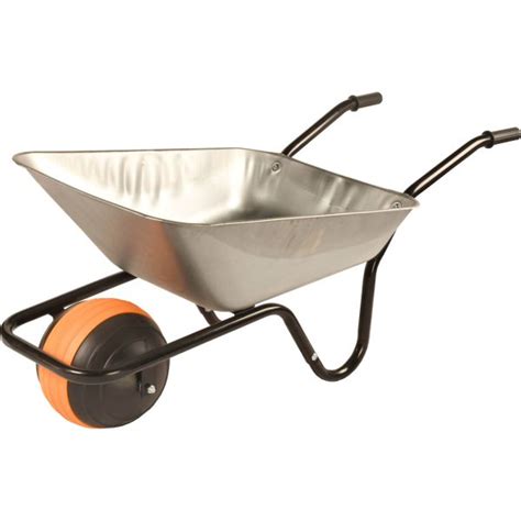 Walsall The Duraball Puncture Proof Ball Wheelbarrow 85l Galvanized