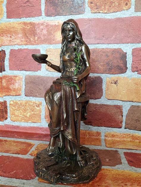 Vintage Pythia Statue Oracle Of Delphi Ancient Greek High Etsy