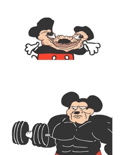 Meme Generator Weak Mickey Mouse Vs Strong Mickey Mouse Newfa Stuff
