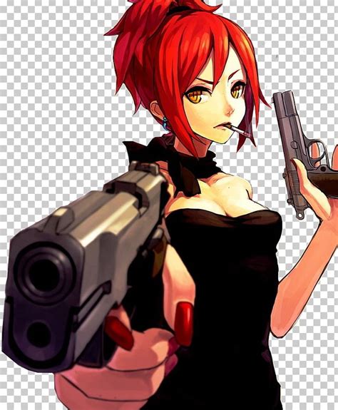 Anime Female Girls With Guns Firearm Weapon Png Clipart Anime Anime