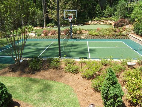 Outdoor Courts Allsport America Inc Basketball Court Backyard