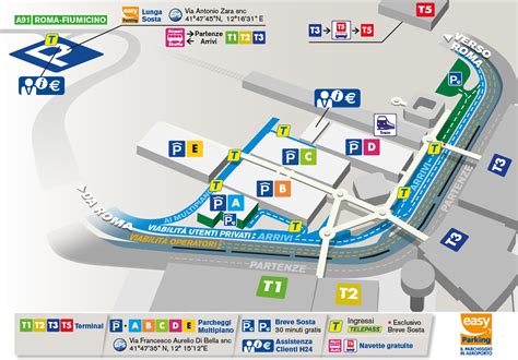 Leonardo Da Vinci Airport Map