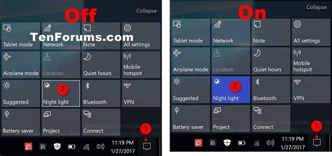 Turn On Or Off Night Light In Windows 10 Tutorials