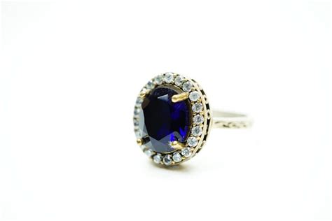 Hurrem Sultan Ottoman Stylish 925k Blue Sapphire Oval Ring Etsy