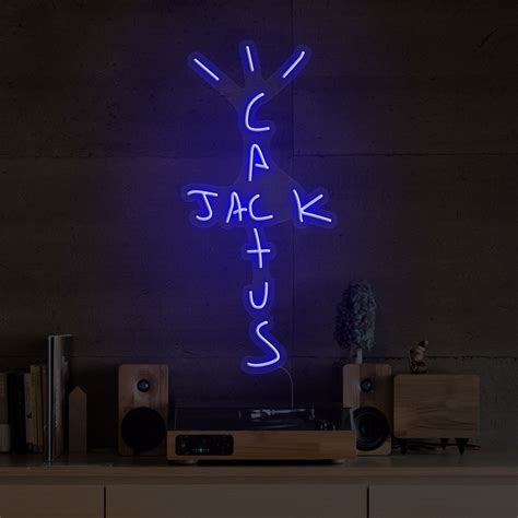 Cactus Jack Led Neon Sign Neon Signs Neon Wall Art Led Neon Signs