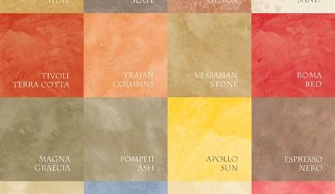 Valspar Venetian Plaster Colors Chart