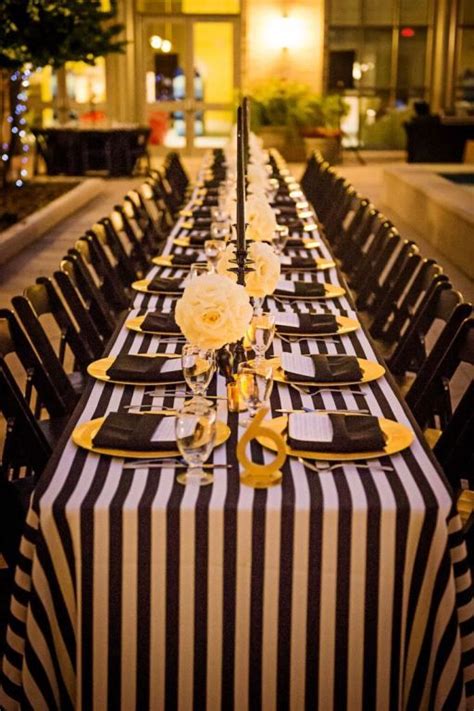 13 Best Black White And Gold Dinner Party Ideas Images On Pinterest