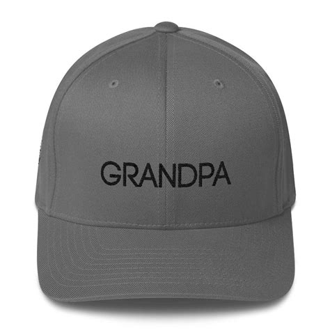 grandpa flexfit structured twill cap hat grandpa hat etsy