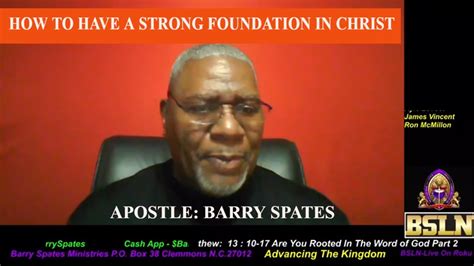 Establishing A Strong Foundation In Christ Jesus Youtube