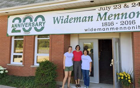 Wideman Mennonite Celebrates 200th Anniversary Canadian Mennonite