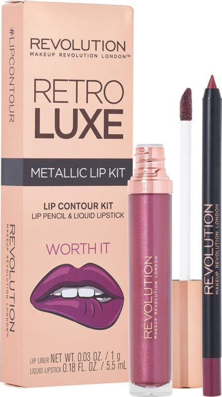 Makeup Revolution Retro Luxe Metallic Lip Kit Worth It 900 Shopstyleitlvgih