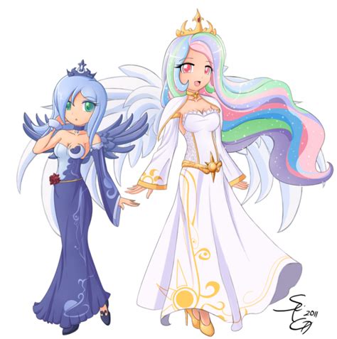 5895 Anime Artist Angriestangryartist Clothes Derpibooru Import Dress Duo Duo Female